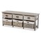 Baxton Studio Mabyn ModernLight Grey Finished Wood 3-Drawer Storage Bench with Baskets 198-12239-ZORO - alternate 9